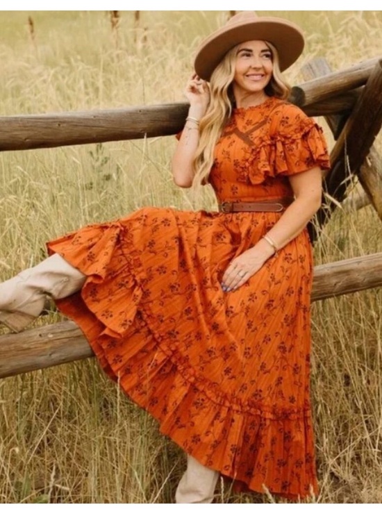 Ivy City Co Dresses & Skirts - Ivy City Co Shae Dress in Burnt Orange